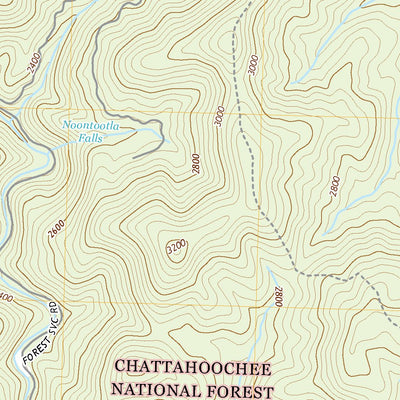 United States Geological Survey Noontootla, GA (2020, 24000-Scale) digital map