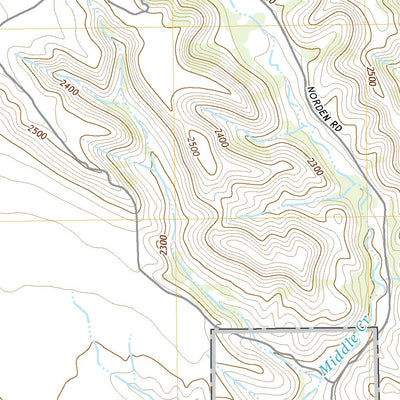 United States Geological Survey Norden, NE (2021, 24000-Scale) digital map