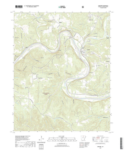 United States Geological Survey Norfork, AR (2020, 24000-Scale) digital map
