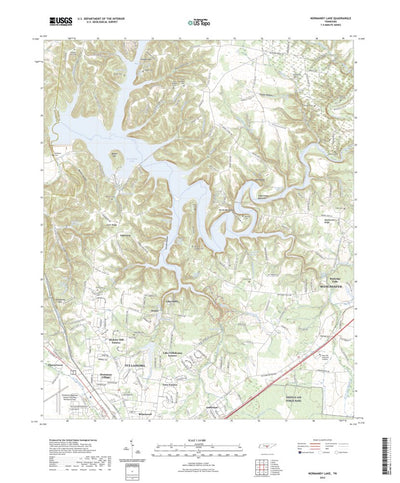 United States Geological Survey Normandy Lake, TN (2022, 24000-Scale) digital map