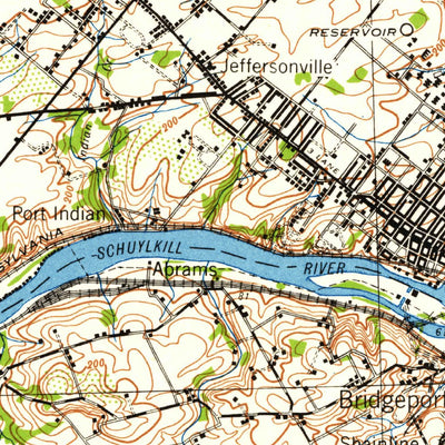 United States Geological Survey Norristown, PA (1943, 62500-Scale) digital map