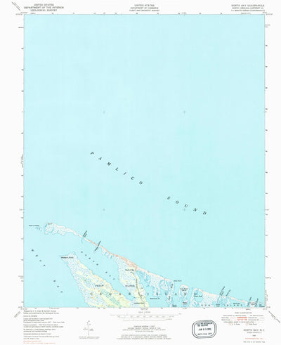 United States Geological Survey North Bay, NC (1948, 24000-Scale) digital map