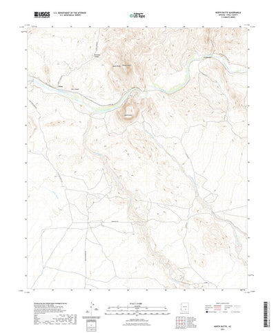 United States Geological Survey North Butte, AZ (2021, 24000-Scale) digital map