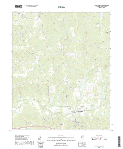 United States Geological Survey North Carrollton, MS (2020, 24000-Scale) digital map
