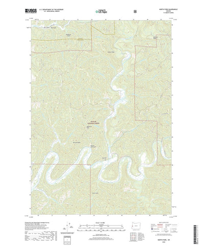 United States Geological Survey North Fork, OR (2020, 24000-Scale) digital map