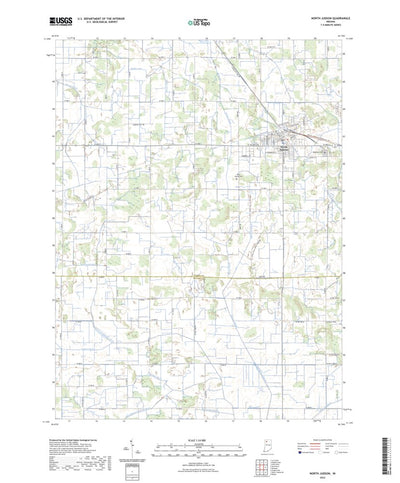 United States Geological Survey North Judson, IN (2022, 24000-Scale) digital map