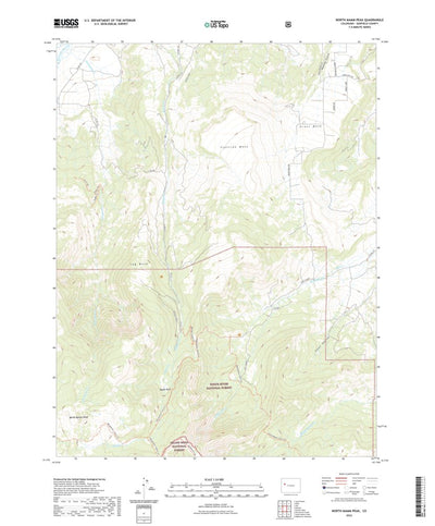 United States Geological Survey North Mamm Peak, CO (2022, 24000-Scale) digital map