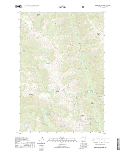 United States Geological Survey North Minam Meadows, OR (2020, 24000-Scale) digital map