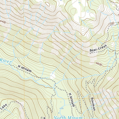 United States Geological Survey North Minam Meadows, OR (2020, 24000-Scale) digital map