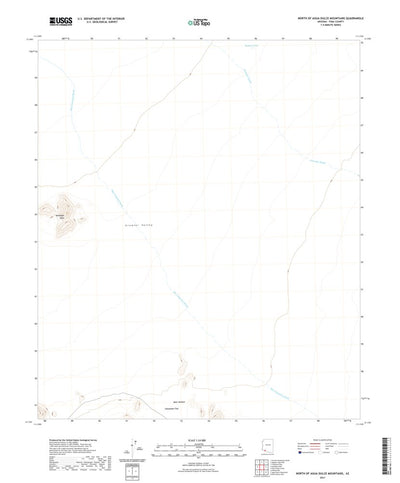 United States Geological Survey North of Agua Dulce Mountains, AZ (2021, 24000-Scale) digital map