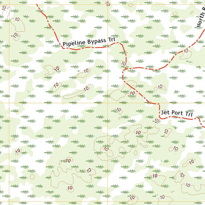 United States Geological Survey North of Fiftymile Bend, FL (2021, 24000-Scale) digital map