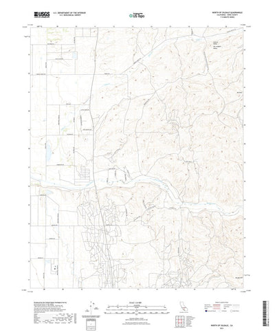 United States Geological Survey North of Oildale, CA (2021, 24000-Scale) digital map