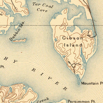 United States Geological Survey North Point, MD (1893, 62500-Scale) digital map