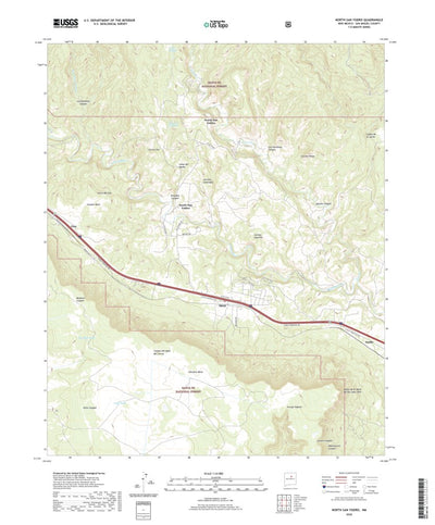 United States Geological Survey North San Ysidro, NM (2020, 24000-Scale) digital map