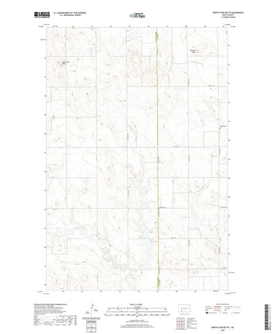 United States Geological Survey North Star Butte, ND (2020, 24000-Scale) digital map