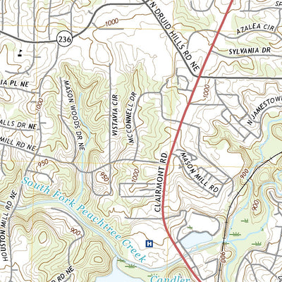 United States Geological Survey Northeast Atlanta, GA (2020, 24000-Scale) digital map