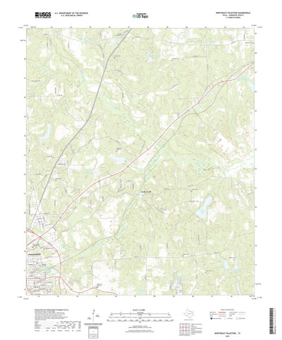 United States Geological Survey Northeast Palestine, TX (2022, 24000-Scale) digital map