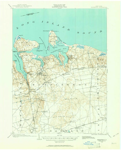 United States Geological Survey Northport, NY-CT (1901, 62500-Scale) digital map