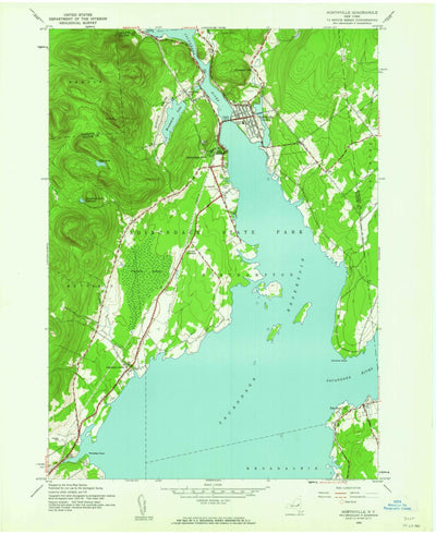 United States Geological Survey Northville, NY (1945, 24000-Scale) digital map