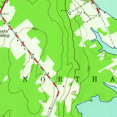 United States Geological Survey Northville, NY (1945, 24000-Scale) digital map