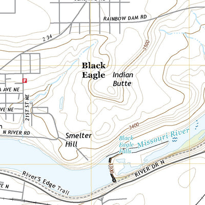 United States Geological Survey Northwest Great Falls, MT (2020, 24000-Scale) digital map