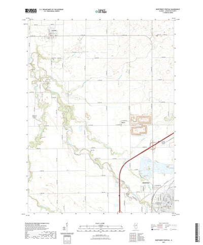 United States Geological Survey Northwest Pontiac, IL (2021, 24000-Scale) digital map