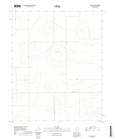United States Geological Survey Norton Lake, TX (2022, 24000-Scale) digital map