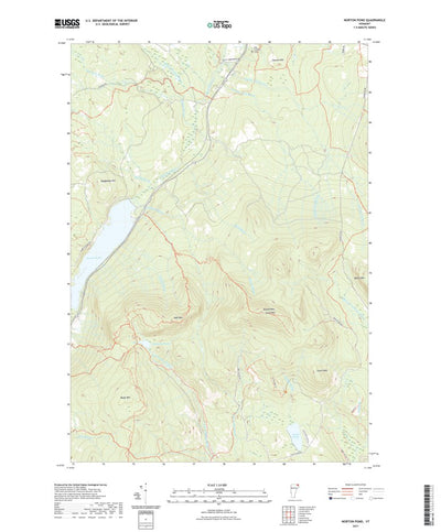 United States Geological Survey Norton Pond, VT (2021, 24000-Scale) digital map