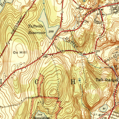 United States Geological Survey Norwich, CT (1946, 31680-Scale) digital map