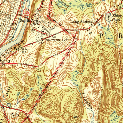 United States Geological Survey Norwich, CT (1946, 31680-Scale) digital map