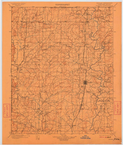 United States Geological Survey Nowata, OK-KS (1901, 125000-Scale) digital map