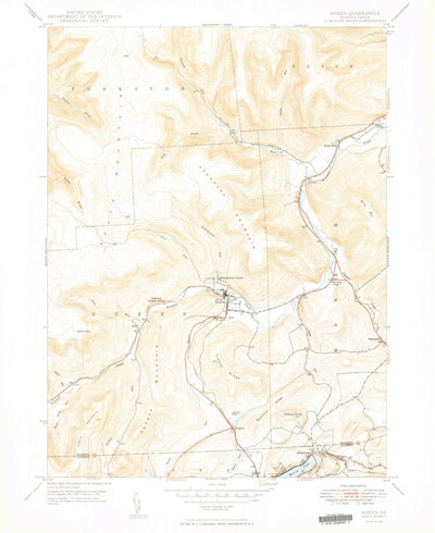 United States Geological Survey Noxen, PA (1949, 24000-Scale) digital map