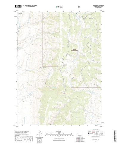 United States Geological Survey Nugent Park, WY (2021, 24000-Scale) digital map