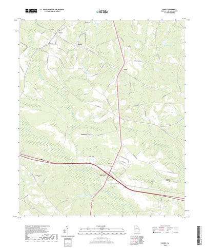 United States Geological Survey Nunez, GA (2020, 24000-Scale) digital map