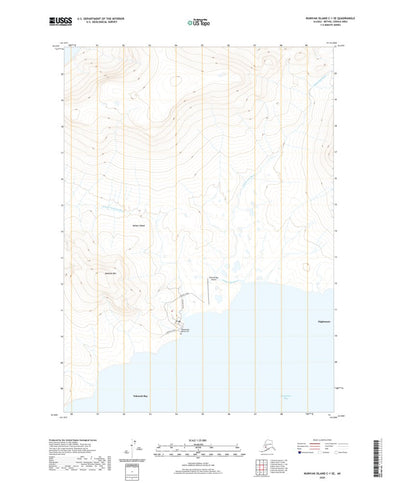 United States Geological Survey Nunivak Island C-1 SE, AK (2020, 25000-Scale) digital map