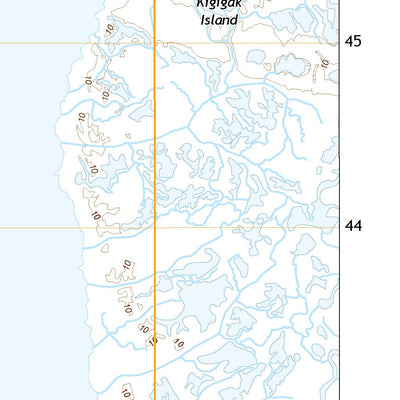 United States Geological Survey Nunivak Island D-1 SE, AK (2020, 25000-Scale) digital map