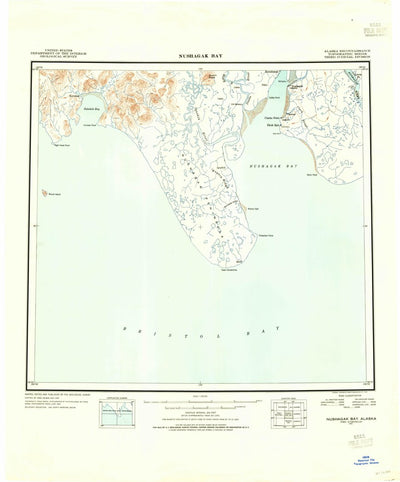 United States Geological Survey Nushagak Bay, AK (1945, 250000-Scale) digital map