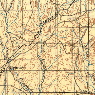 United States Geological Survey Nuyaka, OK (1901, 125000-Scale) digital map