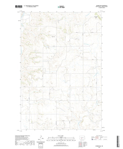 United States Geological Survey Nygren Dam, ND (2020, 24000-Scale) digital map