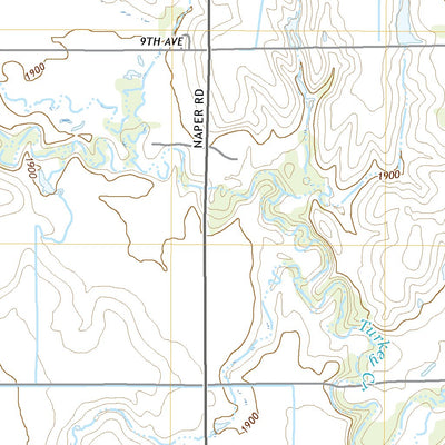 United States Geological Survey Nysted, NE (2021, 24000-Scale) digital map