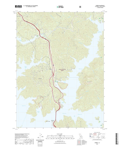 United States Geological Survey O'Brien, CA (2022, 24000-Scale) digital map