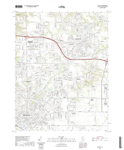 United States Geological Survey O'Fallon, IL (2021, 24000-Scale) digital map