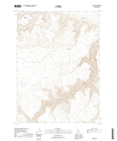 United States Geological Survey O X Lake, ID (2020, 24000-Scale) digital map