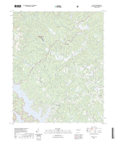 United States Geological Survey Oak Hill, NC (2022, 24000-Scale) digital map