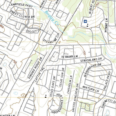 United States Geological Survey Oak Hill, TX (2022, 24000-Scale) digital map