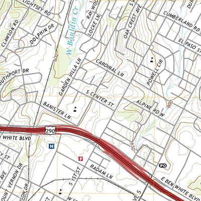 United States Geological Survey Oak Hill, TX (2022, 24000-Scale) digital map
