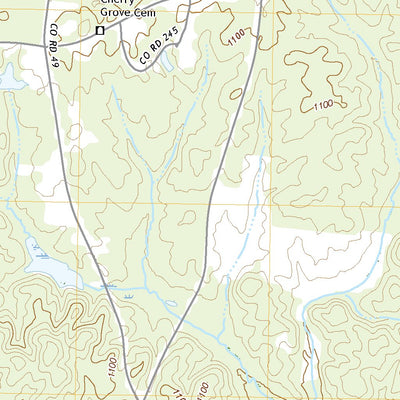 United States Geological Survey Oak Level, AL (2021, 24000-Scale) digital map