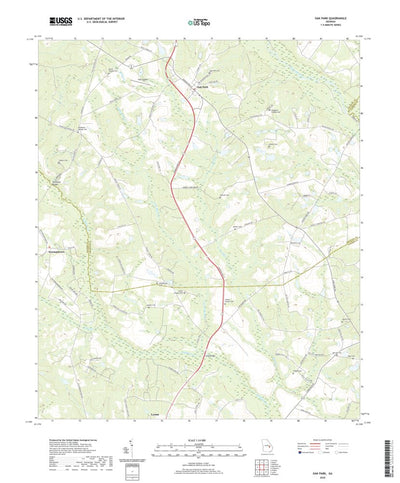 United States Geological Survey Oak Park, GA (2020, 24000-Scale) digital map