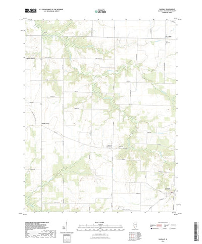 United States Geological Survey Oakdale, IL (2021, 24000-Scale) digital map