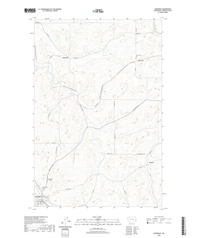 United States Geological Survey Oakesdale, WA (2020, 24000-Scale) digital map